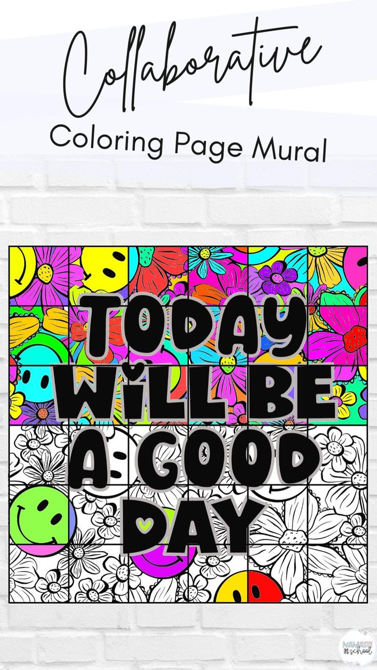 Collaborative Poster Project For Kids | Collaboration Mural intended for Collaborative Mural Printable Free