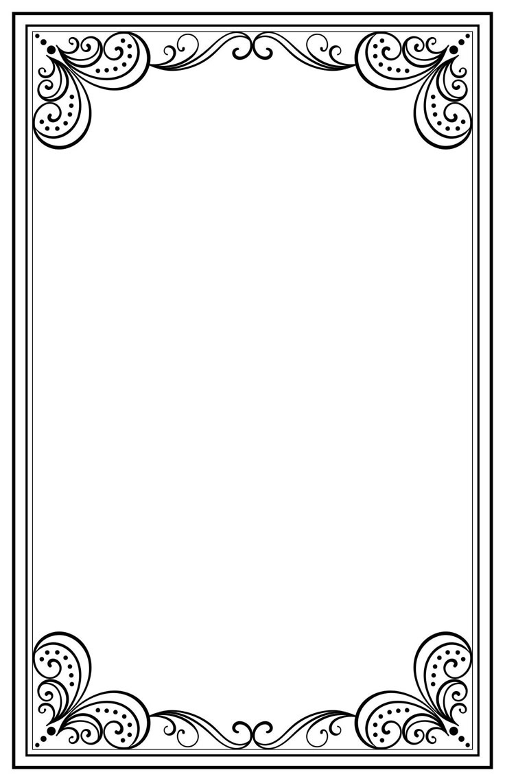 Coloring Page Picture Frame - 10 Free Pdf Printables | Printablee within Free Printable Frames
