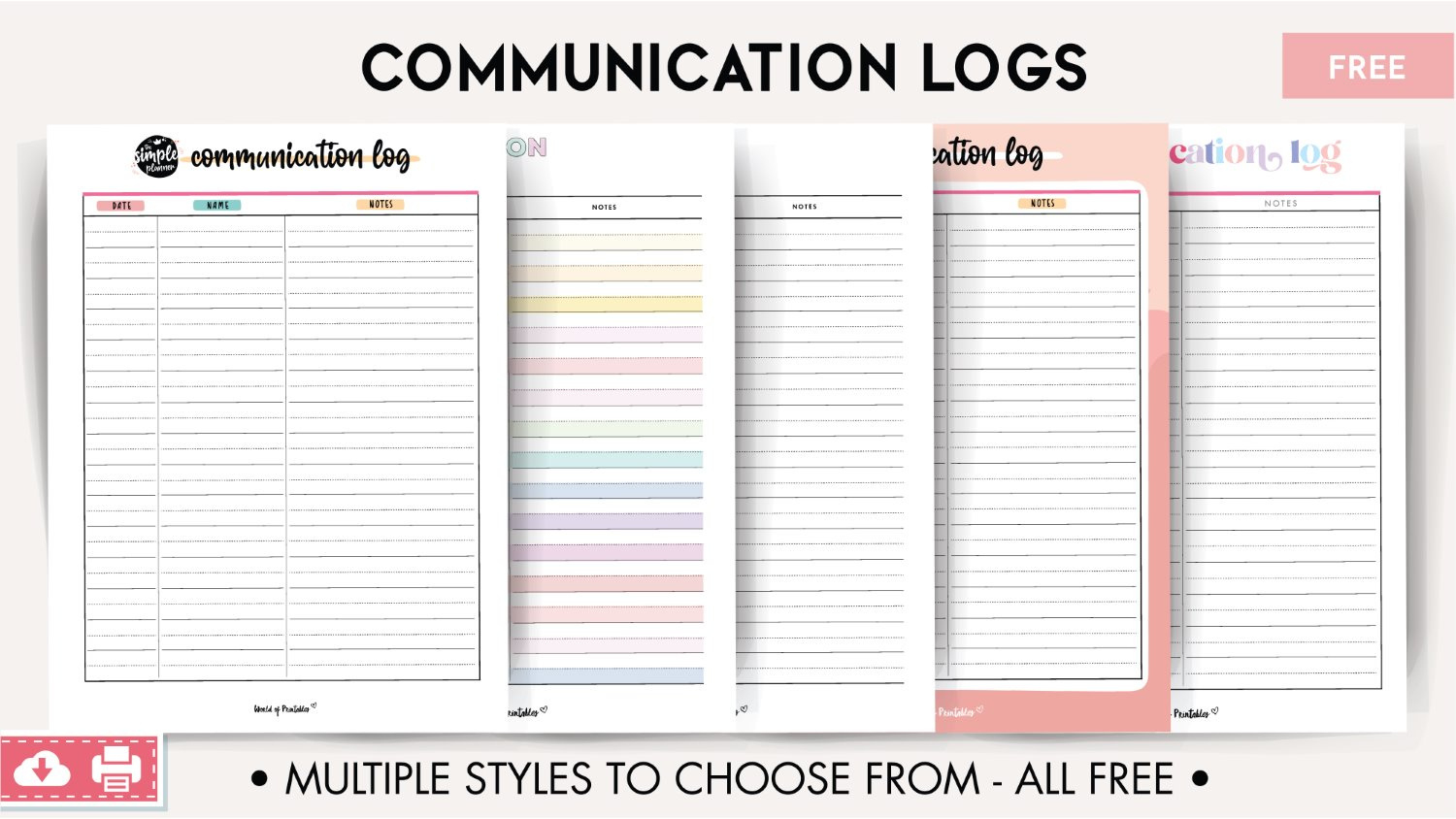 communication log world of printables with free printable communication log template Communication Log - World Of Printables with Free Printable Communication Log Template