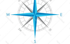 Compass Rose Template Design Eps 10 Royalty Free Vector in Compass Rose Template Free