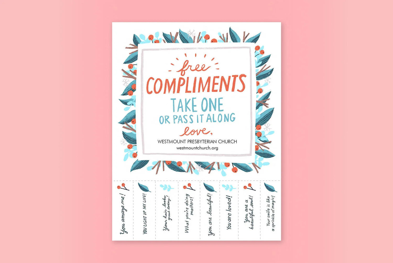 Compliments&amp;quot; Printable throughout Free Compliments Printable