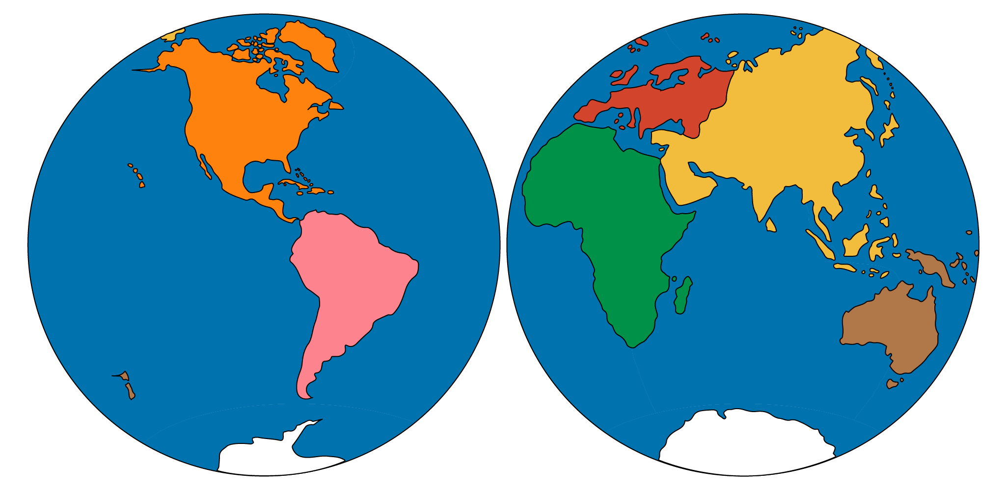 Continents And Oceans - All-Day Primary inside Continents Montessori Free Printables