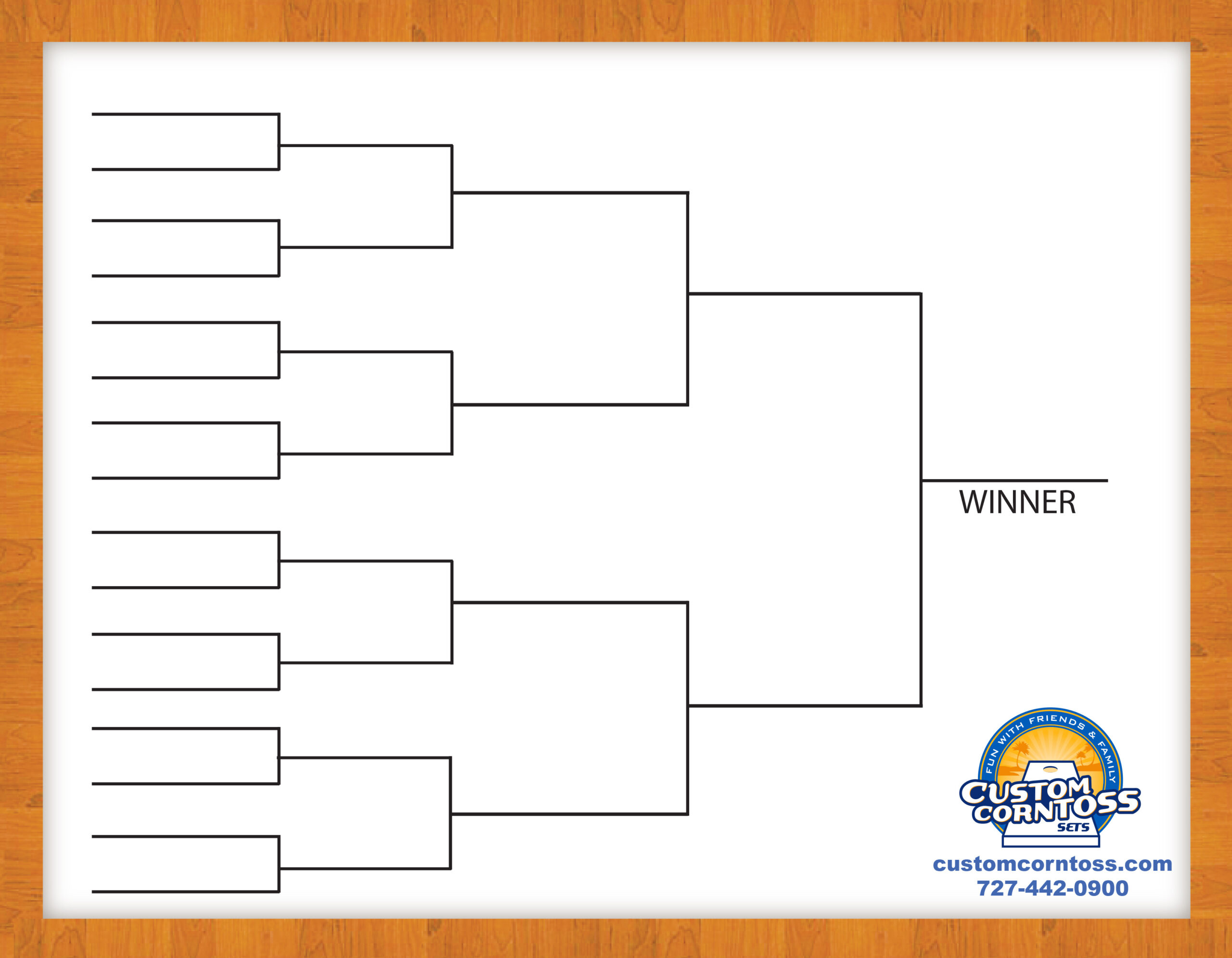 Cornhole Tournament Brackets - Custom Corntoss for Free Printable Brackets