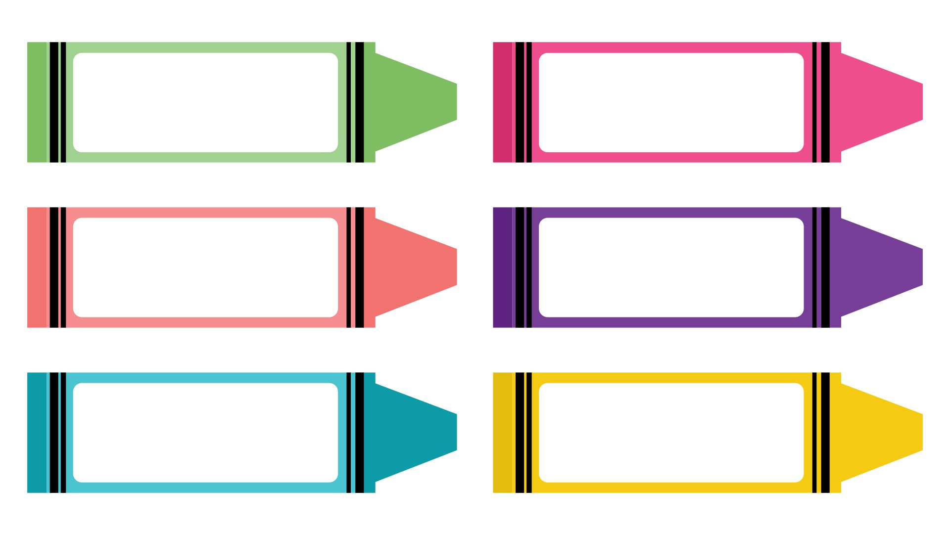 Crayon Name Tags Free Printable inside Free Printable Crayon Labels