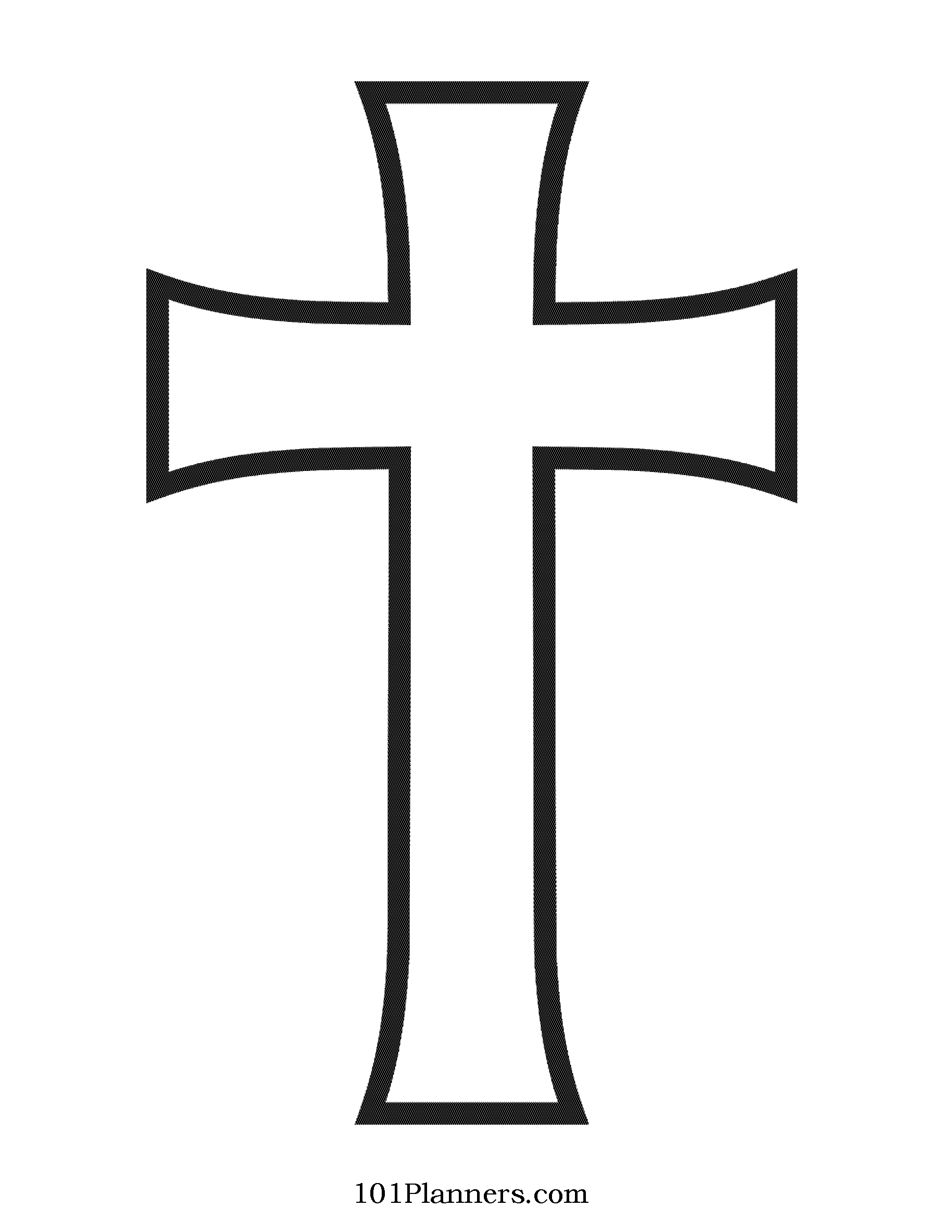 Cross Template | Cross Clipart Maker regarding Free Printable Cross