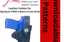 Crossdraw Leather Holster Pattern For Sig Sauer P365 X-Macro for Free Printable Sig P220 Holster Templates