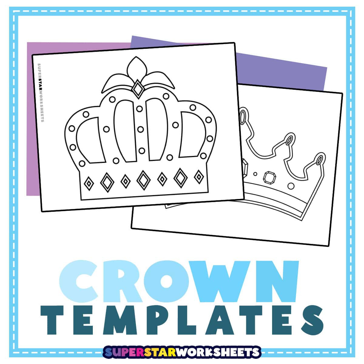 Crown Template (Free Printables) - Superstar Worksheets pertaining to Free Printable Pictures Of Crowns