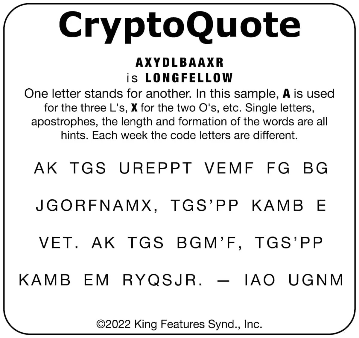 Cryptoquote: Nov 23 — Your West Central Voice pertaining to Free Printable Cryptoquote