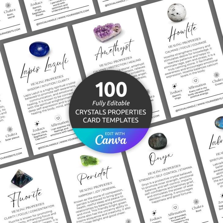 Free Printable Crystal Meanings Free Printable Crystal Meanings