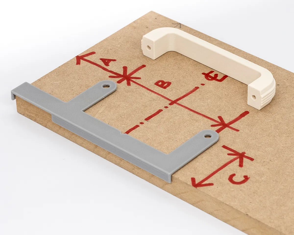 Cupboard Handle Drilling Templatepeter H | Download Free Stl regarding Free Printable Cabinet Hardware Template