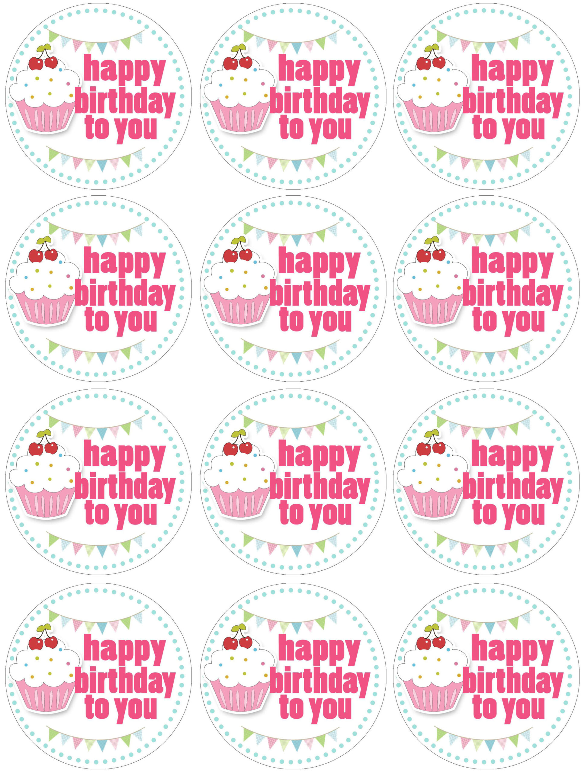 Cupcake Birthday Party With Free Printables - How To Nest For Less™ inside Free Printable Birthday Cupcake Template