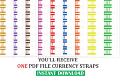 Currency Straps, Money Bands inside Free Printable Money Bands