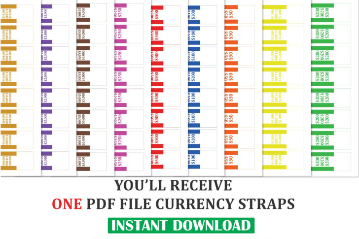Free Printable Money Bands