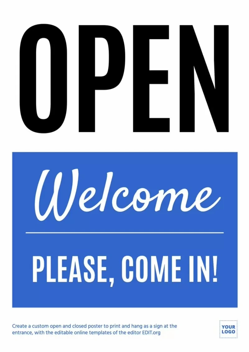 Customizable Open / Closed Signs To Print throughout Free Online Printable Signs