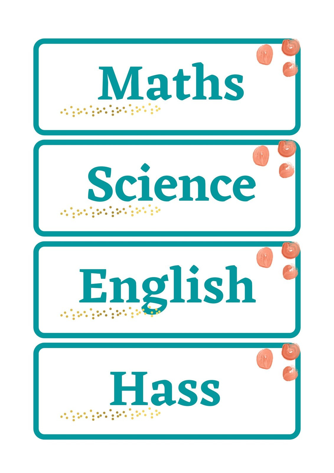 Customize 674+ Folder Labels Templates Online - Canva with regard to Classroom Subject Labels Free Printable