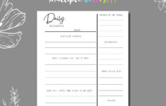 Daily Devotional Template Printable | Multicolor Bundle | Pdf 8.5 inside Free Printable Daily Devotions