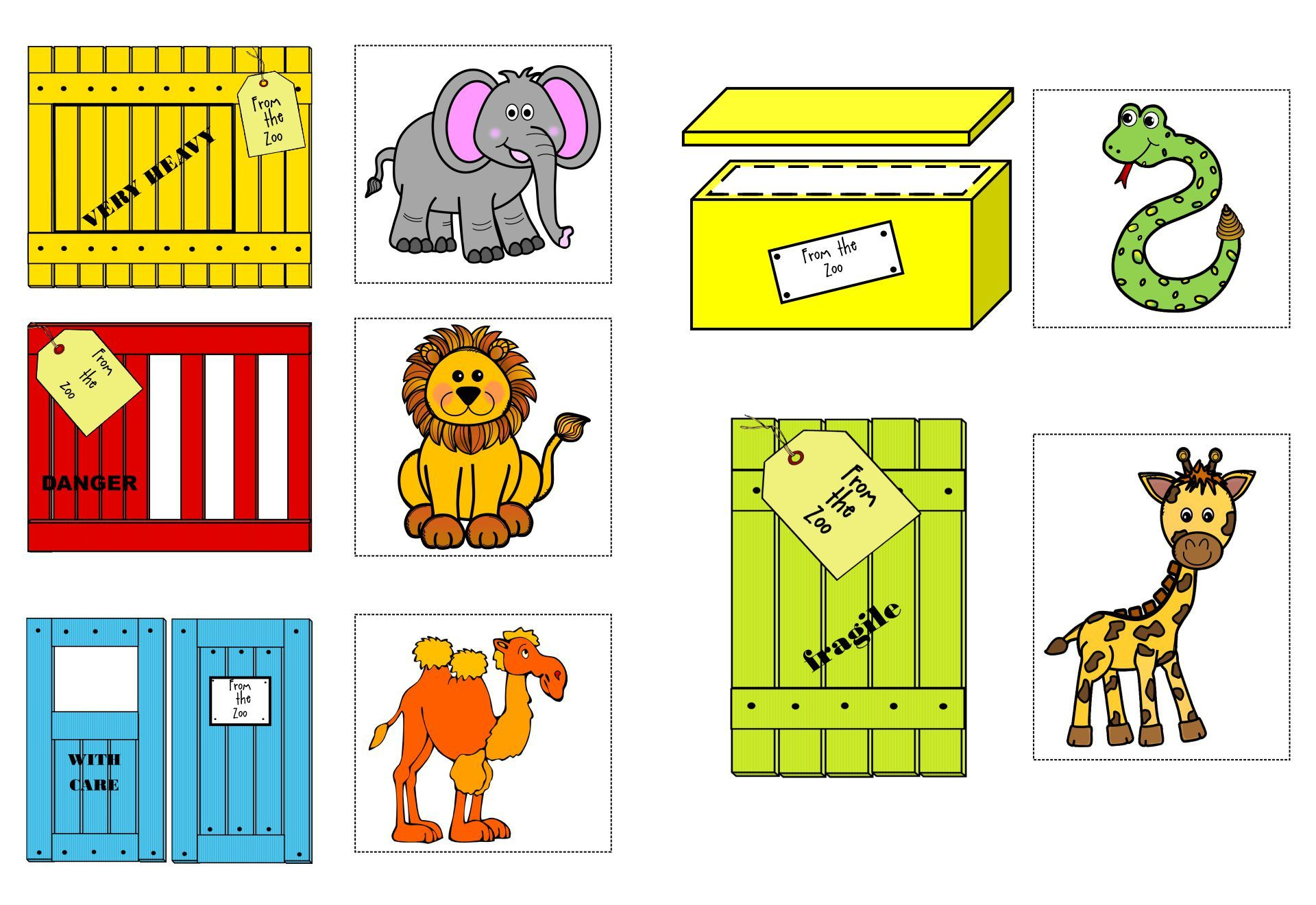 Dear Zoo Printable Activities For Preschoolers intended for Dear Zoo Free Printables