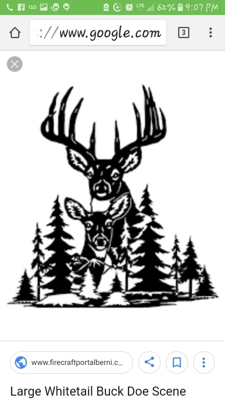 Deer Wood Burning Stencil in Free Printable Wildlife Wood Burning Patterns