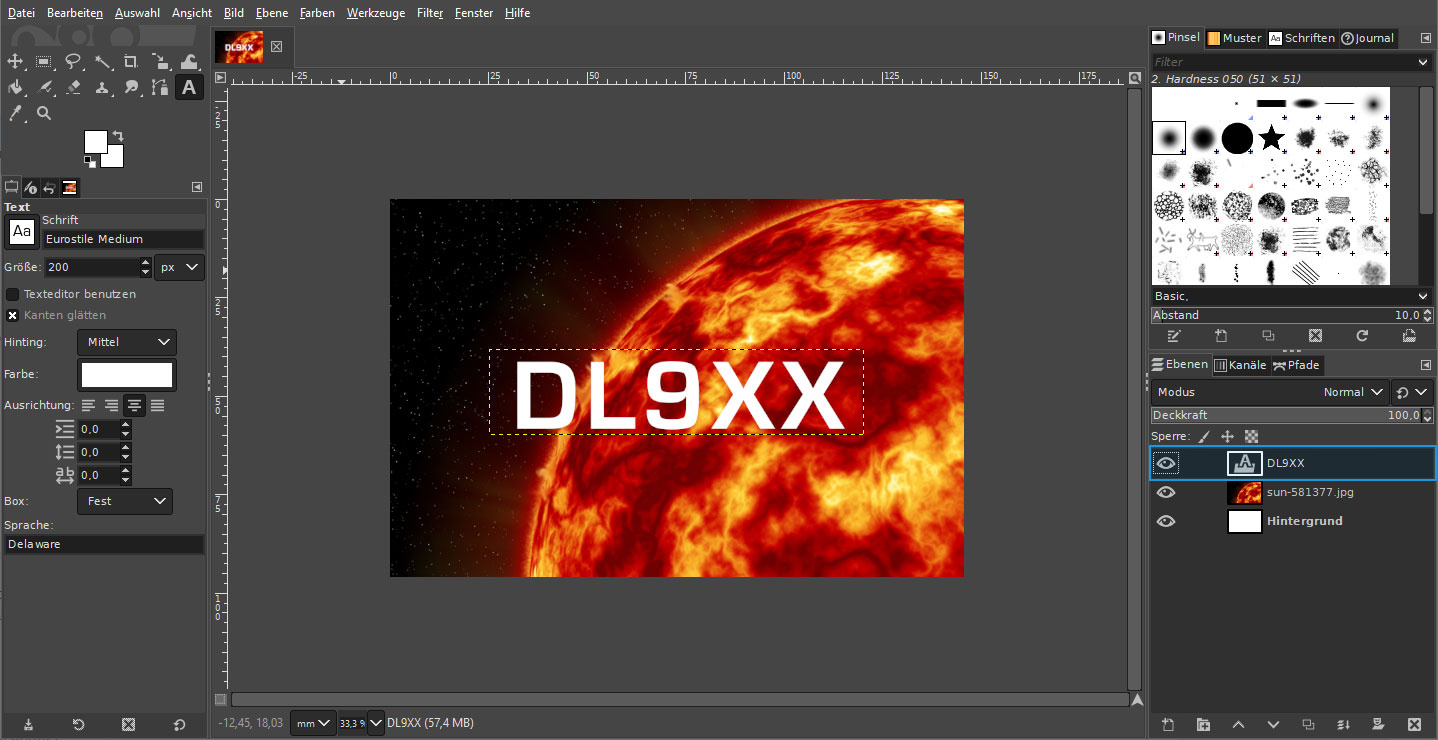 Design Qsl Cards Yourself With Gimp - Qsl.design with Qsl Card Templates Free