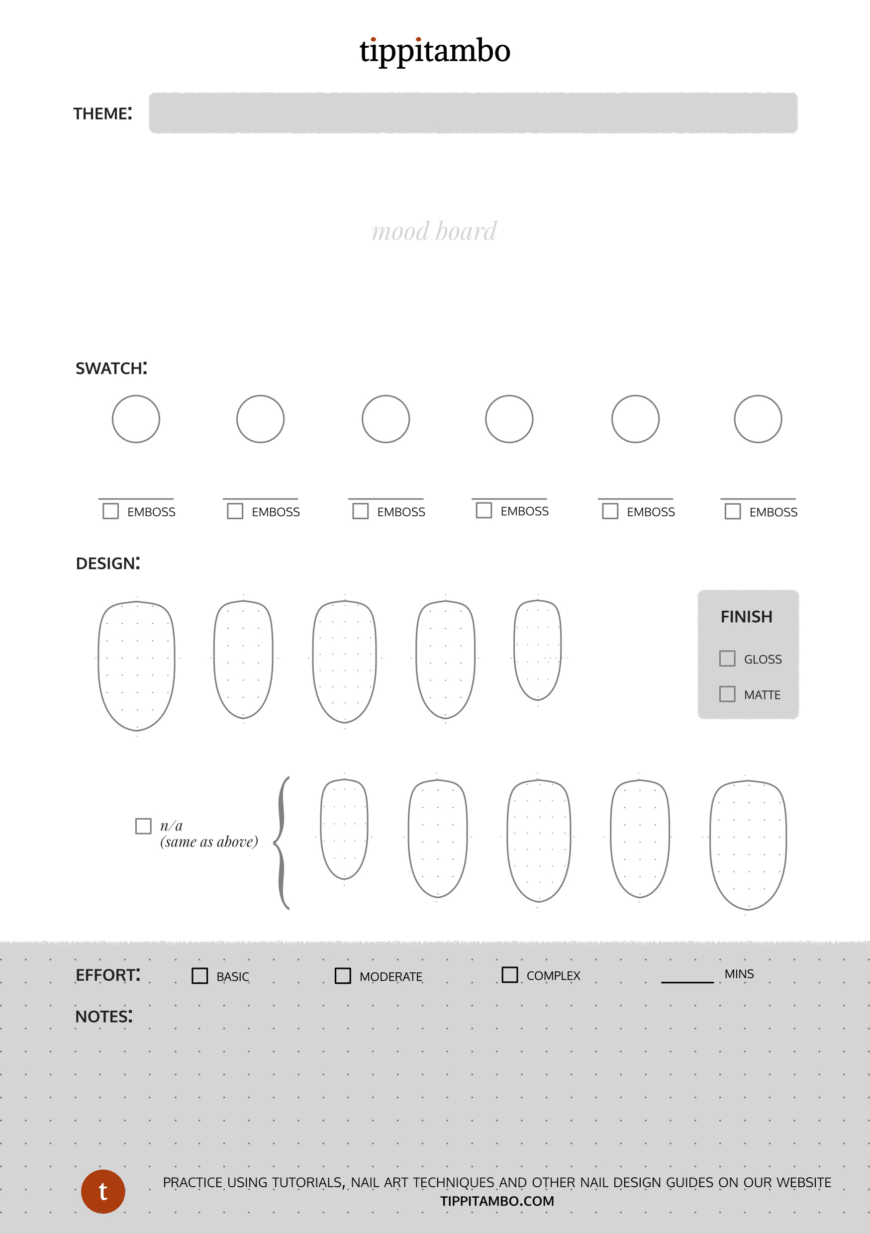 Design Your Own Nail Art With This Free Digital Sketch Template for Nail Templates Free