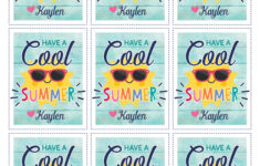 Digital Have A Cool Summer Tags, Summer Favor Tags For School in Have A Cool Summer Free Printable Tags