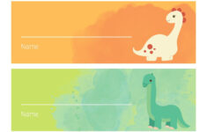 Discover 8 School Labels Printables Free Ideas | School Labels intended for Dinosaur Name Tag Free Printable