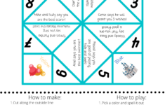 Disney Cootie Catcher Free Printable inside Cootie Catcher Free Printable