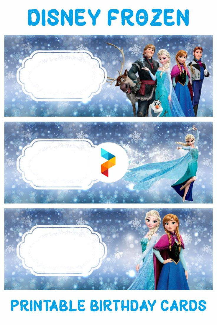 Disney Frozen Birthday Cards - 10 Free Pdf Printables | Printablee intended for Disney Free Printable Birthday Cards