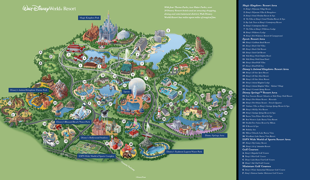 Disney World Maps - With Magic Kingdom Map in Free Printable Magic Kingdom Map