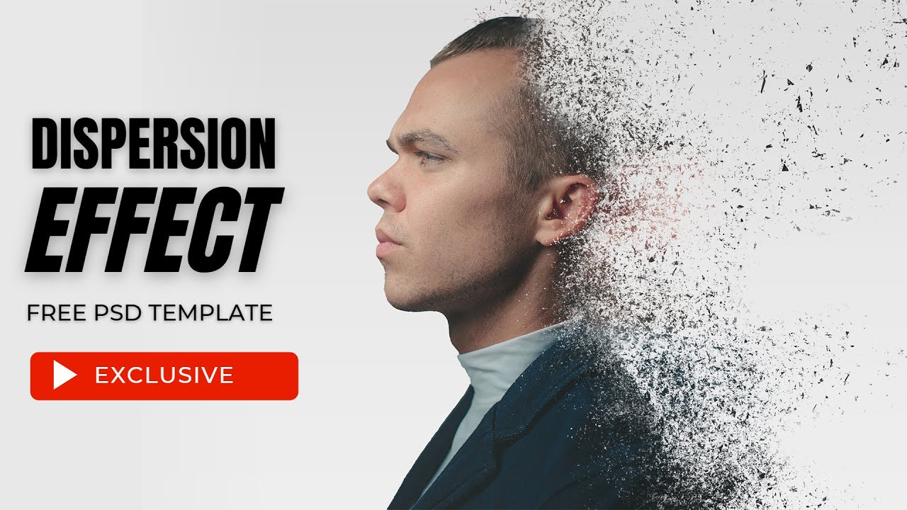 Dispersion Photo Effect - Photoshop Psd Template Free pertaining to Free Psd Photo Effects Templates