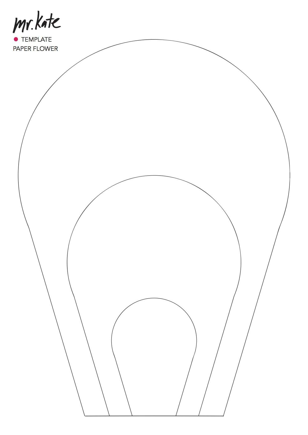 Diy Giant Paper Flowers – Mr. Kate within Free Large Paper Flower Template Printable