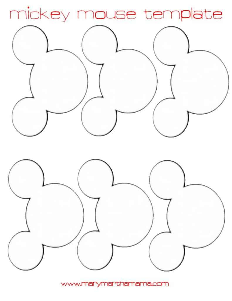 Diy Mickey Mouse Ears Garland Tutorial – Mary Martha Mama within Free Mickey Ears Template