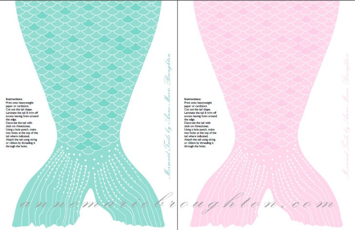 Free Mermaid Tail Printable