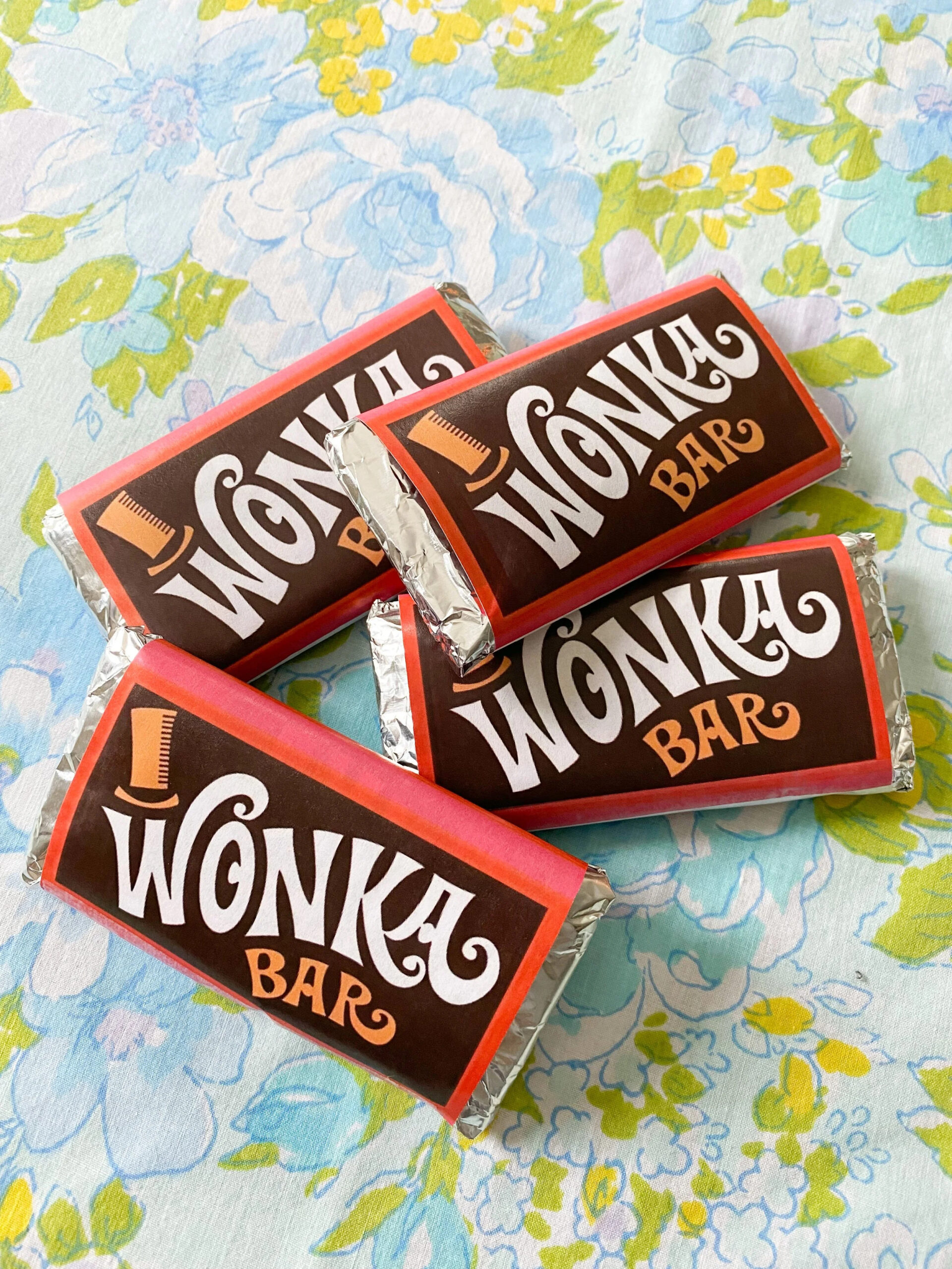 Diy Wonka Bar Craft + Free Printable — Emily Retro - Vintage And regarding Free Printable Willy Wonka Bar Wrappers