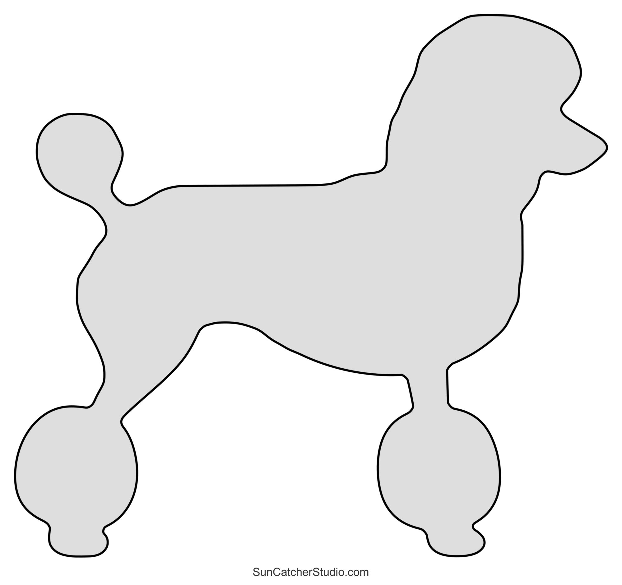 Dog Patterns, Templates, Silhouettes (Free Jpg, Png, Svg) – Free throughout Free Printable Poodle Patterns