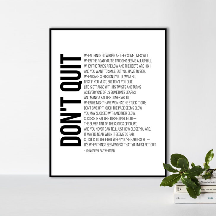 Free Printable Don T Quit Poem