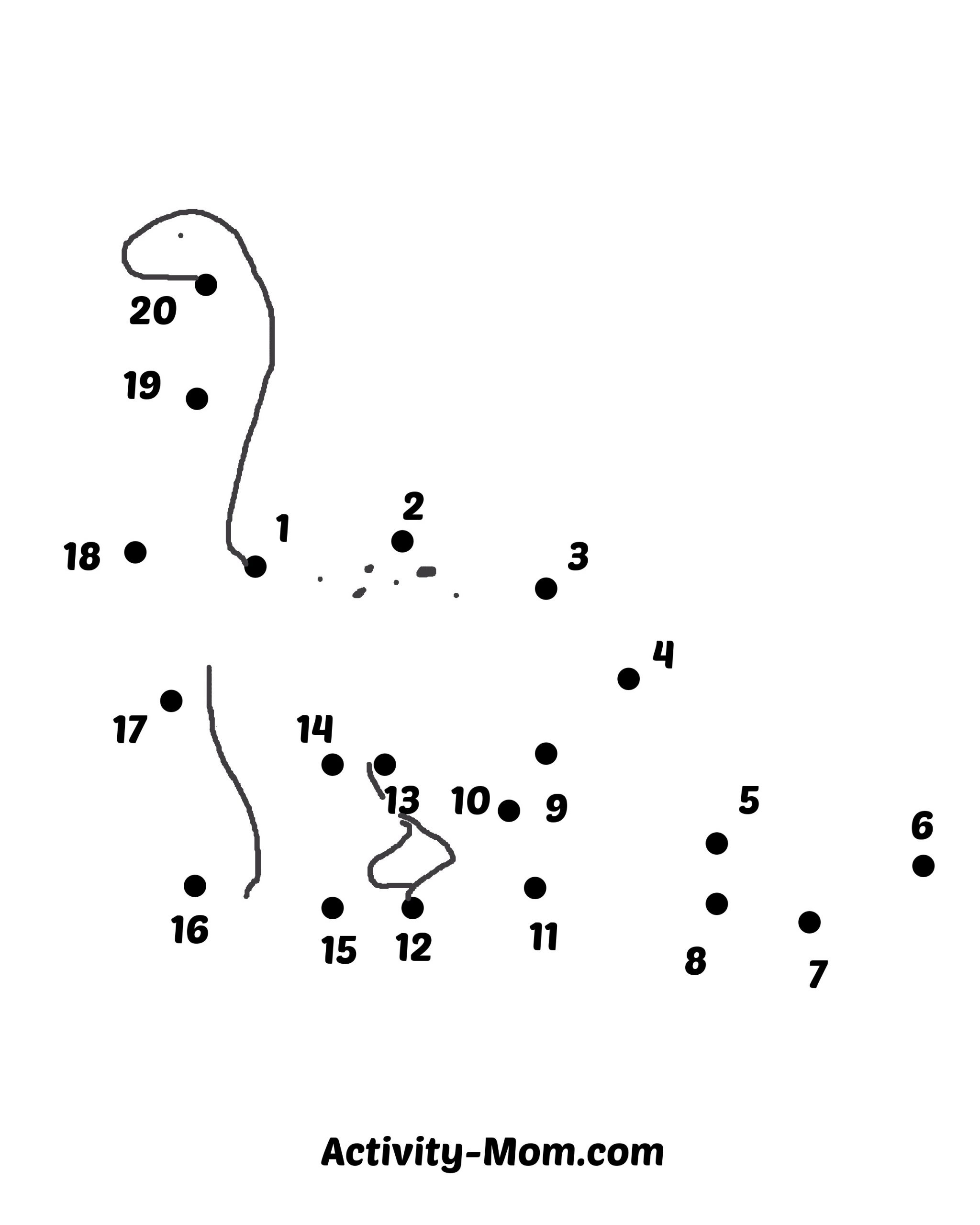 Dot To Dot Worksheets Numbers 1 To 20 (Free Printable) - The with regard to Easy Dot To Dot Free Printables