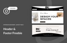 Download A Free Header & Footer For Divi'S Interior Designer with regard to Free Header Footer Templates