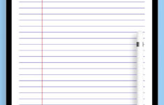 Download Printable Lined Paper Template – Narrow Ruled 6.35Mm Blue Pdf in Free Loose Leaf Paper Template