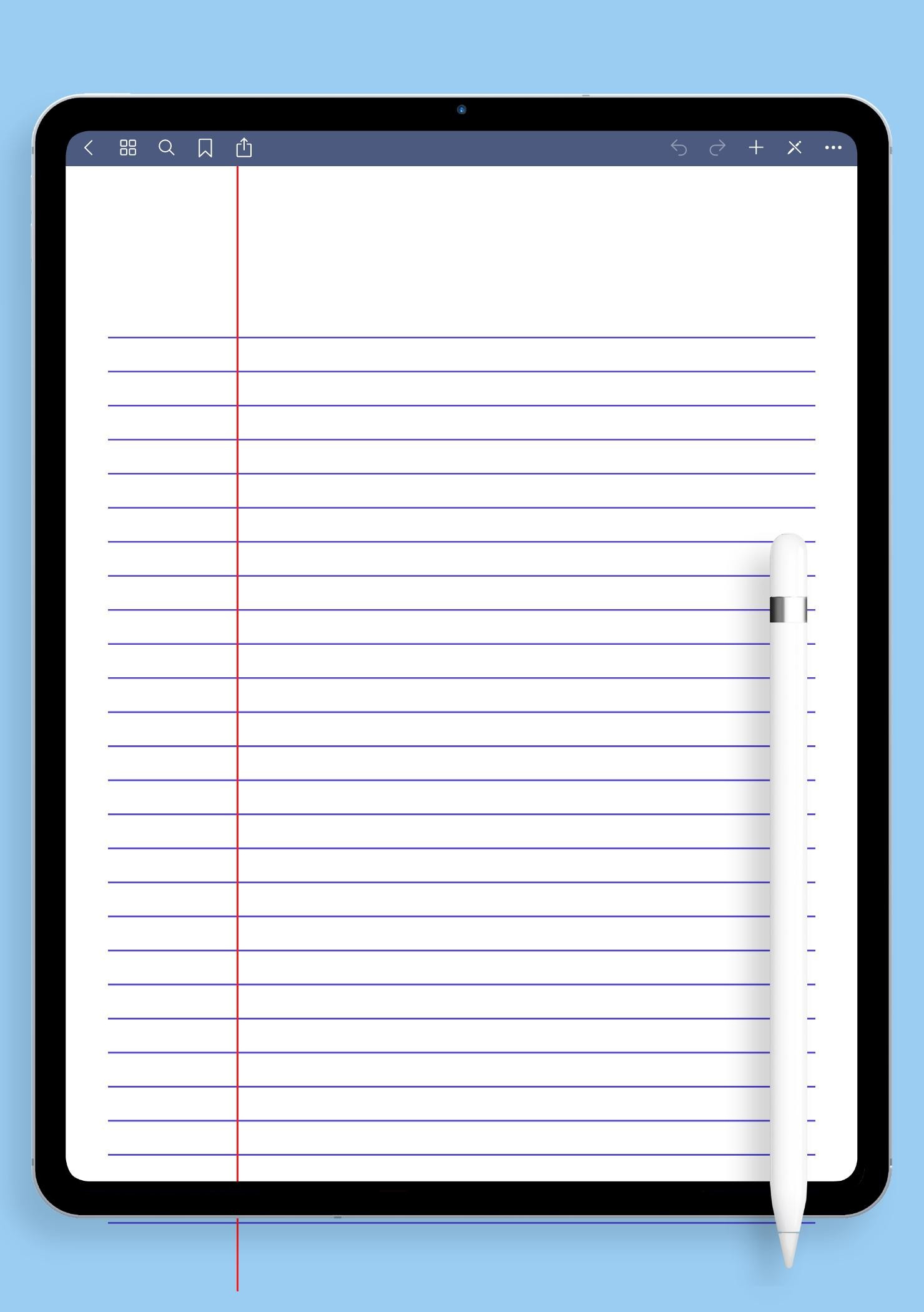 Download Printable Lined Paper Template - Narrow Ruled 6.35Mm Blue Pdf in Free Loose Leaf Paper Template