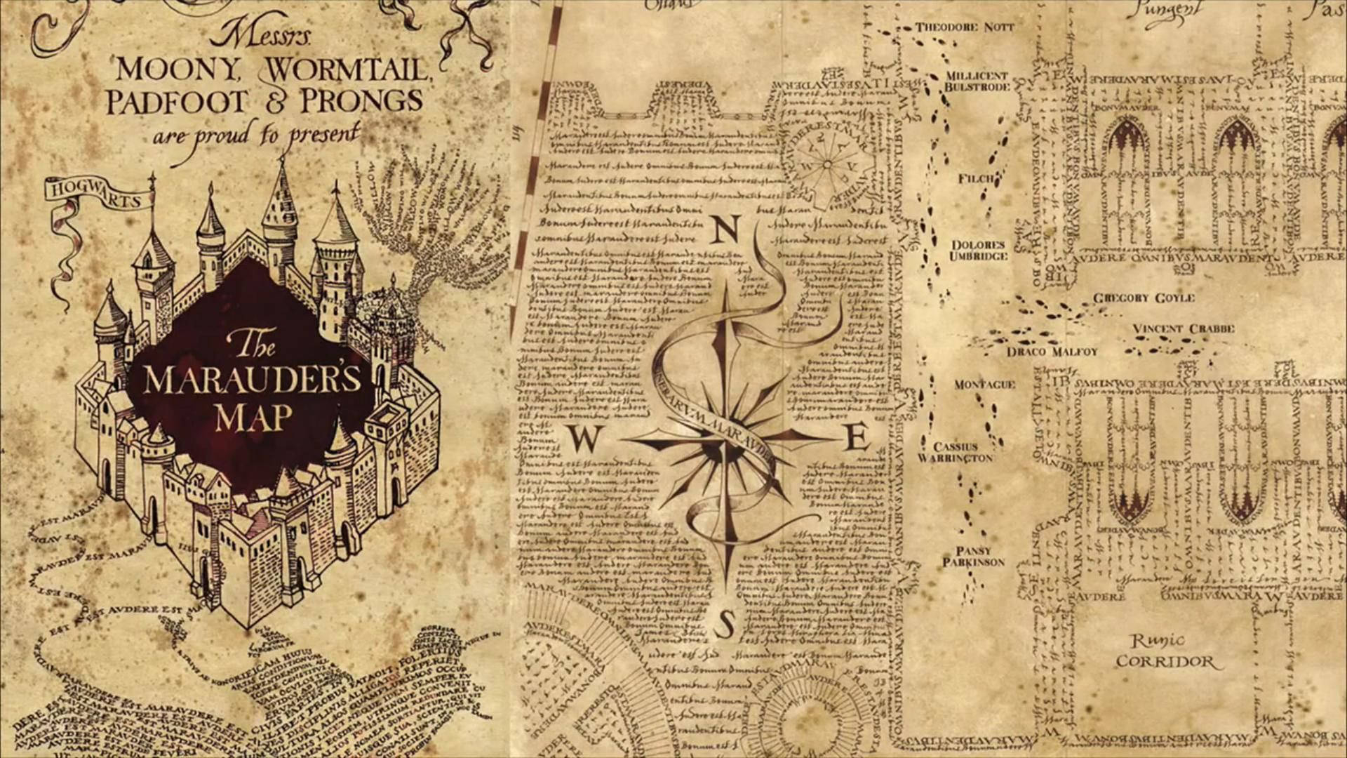 Download The Marauders Map Guide Wallpaper | Wallpapers inside Free Printable Marauders Map Full Version