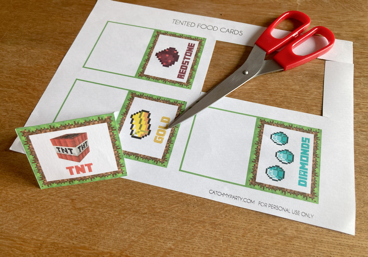 Download These Awesome Free Minecraft Party Printables! | Catch My for Free Minecraft Party Food Printables