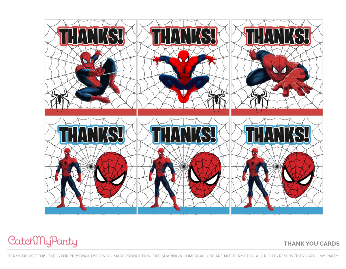 Download These Fantastic Free Spiderman Party Printables! | Catch intended for Spiderman Tags Free Printable