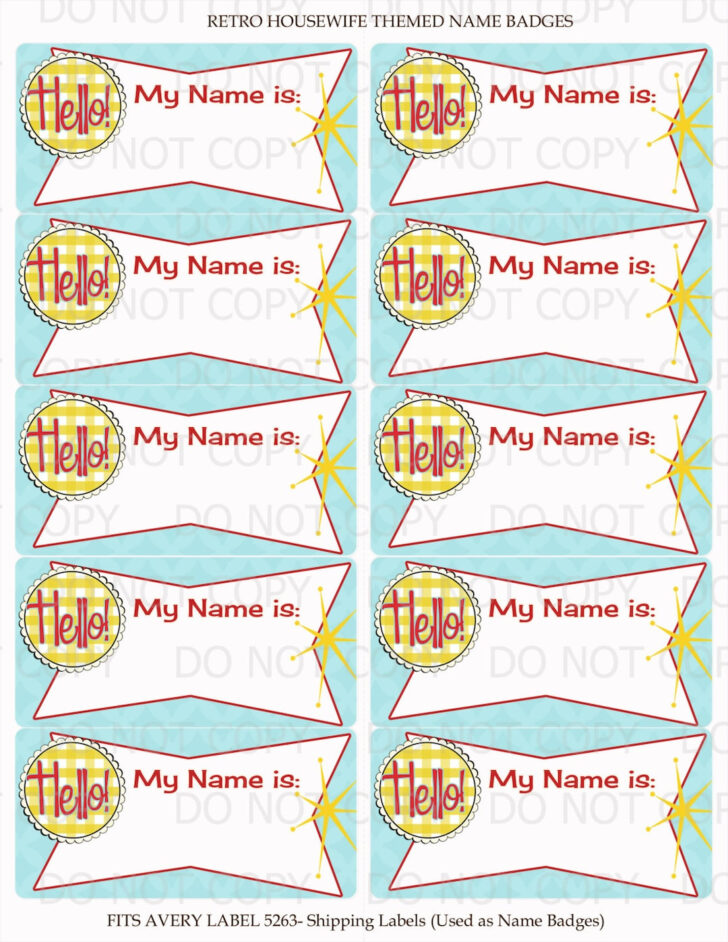 Avery 5263 Template Free