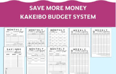 Druckbarer Buchhaltungsplaner, Kakeibo Budget Buch, Wöchentlich Monatlicher  Budget Tracker, Kostenplaner Pdf Zum Ausdrucken for Kakeibo Free Printable