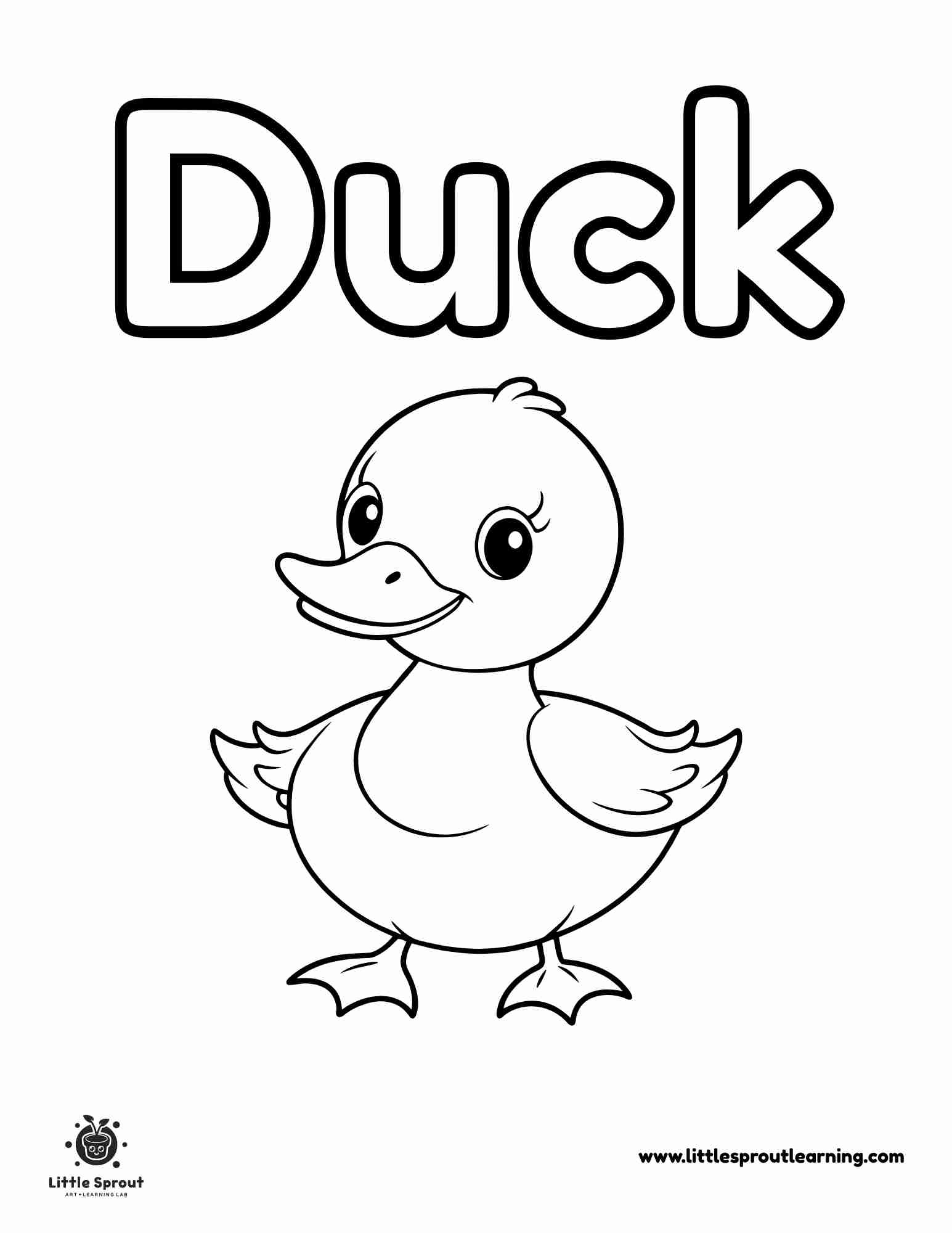 Duck Coloring Pages – 20 Free Printable Fun For Kids - Little pertaining to Free Duck Printables