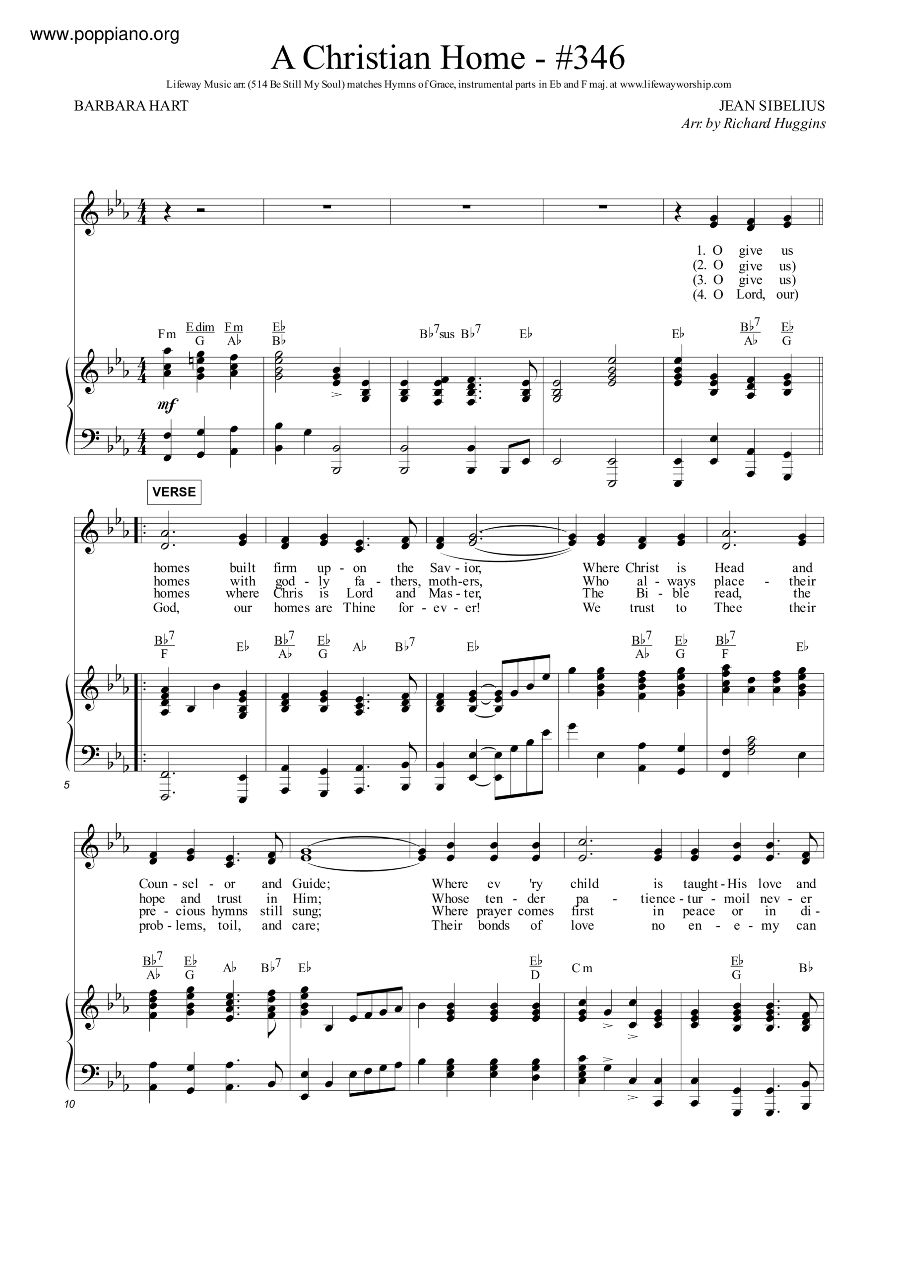 ☆ Spiritual-A Christian Home Sheet Music Pdf, - Free Score pertaining to Free Christian Piano Music Printables