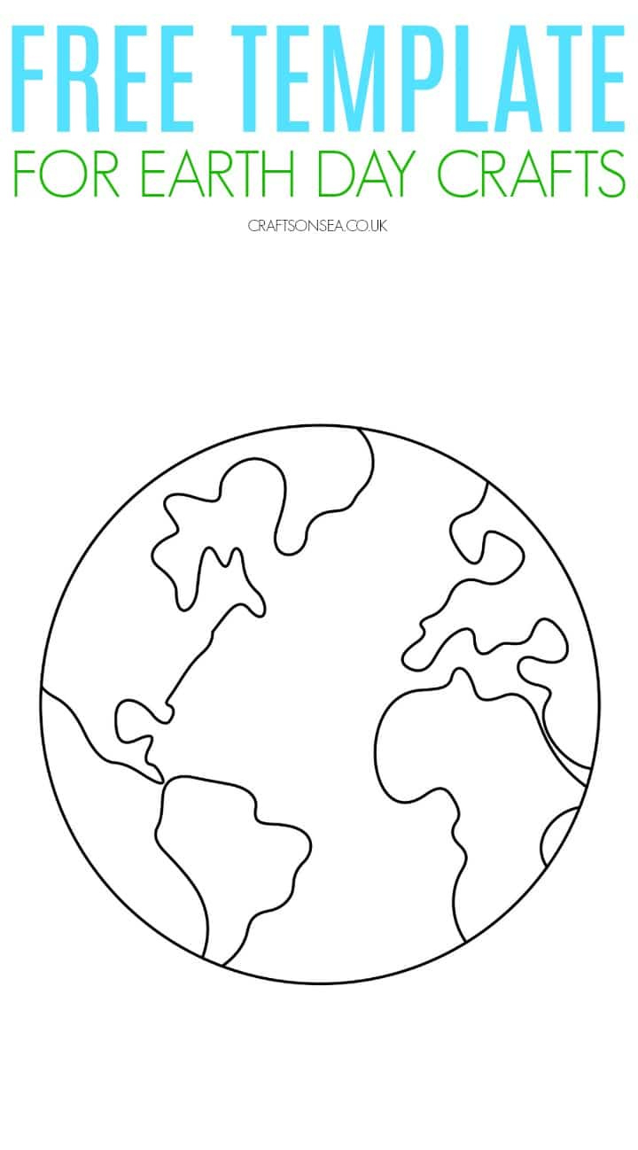 Earth Template {Free Printable Pdf} - Crafts On Sea within Free Printable Globe Template