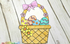 Easter Basket Paper Craft – The Craft Balloon for Printable Easter Basket