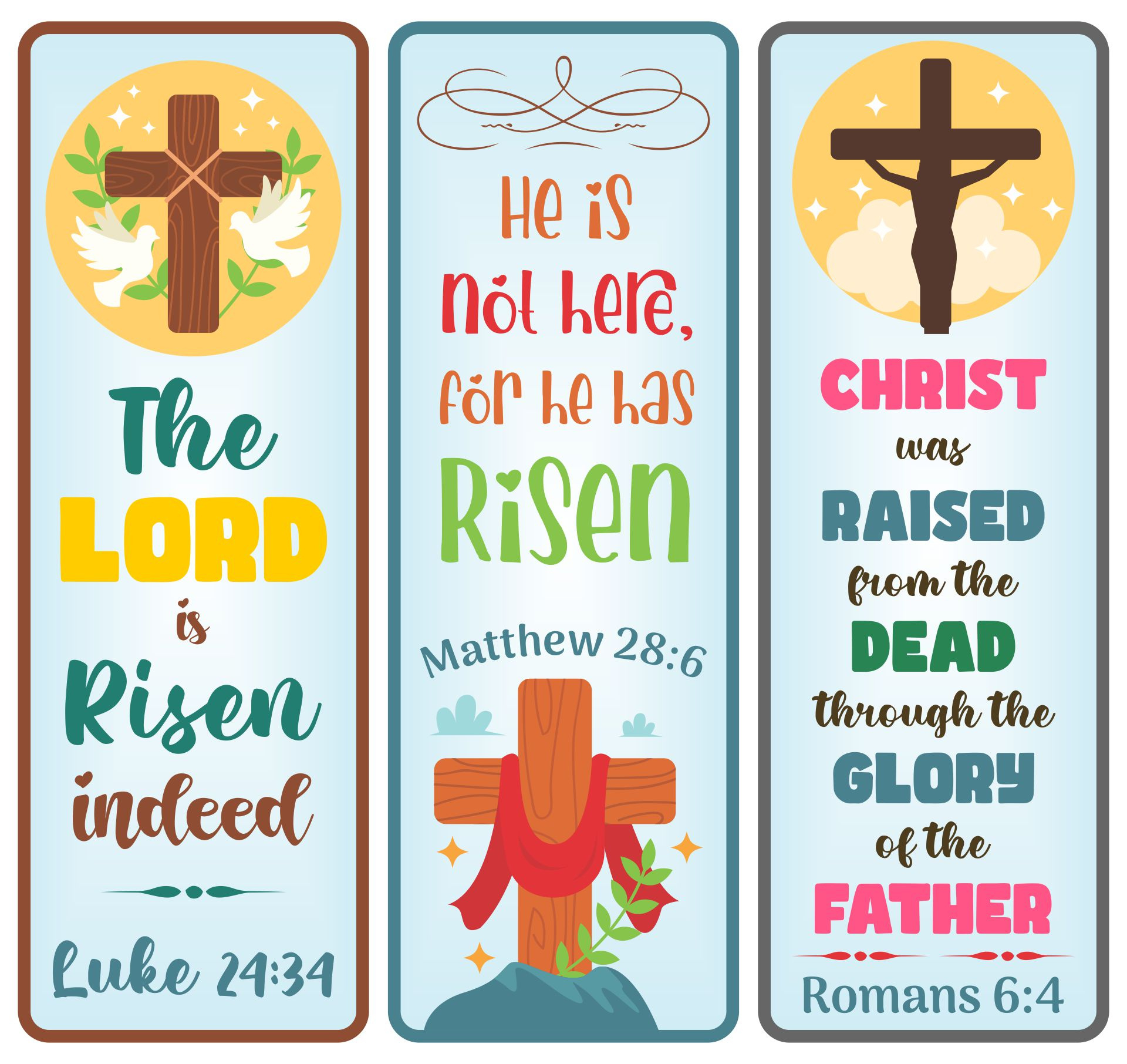 Easter Bookmarks Free Printable - Printable Party Favors within Free Printable Religious Easter Bookmarks For Adults